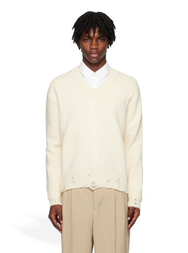 Džemper AMI Cut-Out Sweater Bijela | UKS227.KN0016