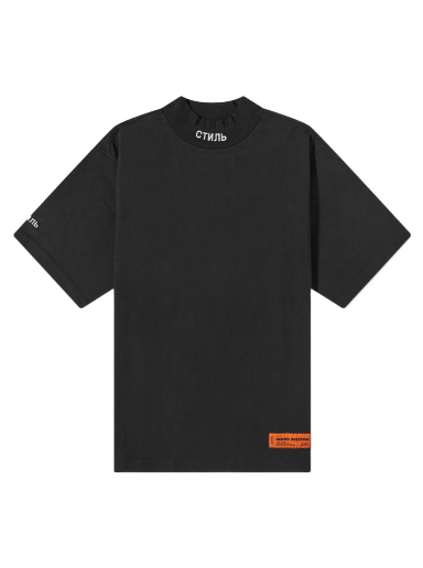 Majica kratkih rukava HERON PRESTON Regular Turtleneck CTNMB Tee Crna | HMAA021F21JER0021001