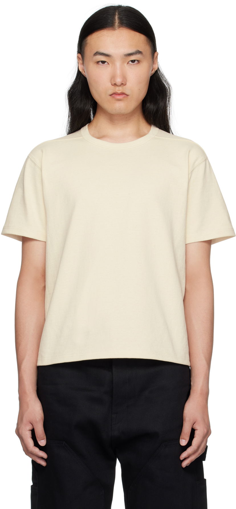 Majica kratkih rukava Rick Owens Rick Owens DRKSHDW Hollywood Osterberg T-Shirt Bež | DL01E6294 JENJP