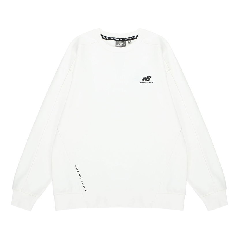 Džemper New Balance Crew Neck Logo Sweatshirt Bijela | 5CC38623-IV