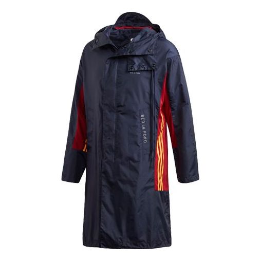 Kabanica adidas Originals BED J.W. FORD Long Jacket Tamnoplava | FI8835