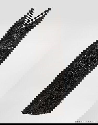 Haljina Dolce & Gabbana Sequined Dress Collection Crna | F6H7MTHLMZMN0000, 0