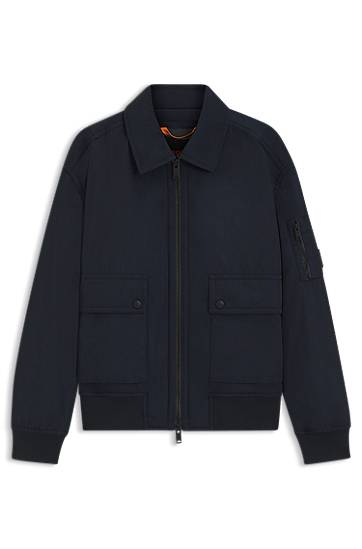 Bomber jakna BOSS Bomber Jacket with Detachable Liner Tamnoplava | 50543492