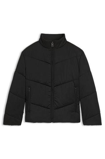Pernata jakna BOSS Water-Repellent Puffer Jacket Crna | 50541590