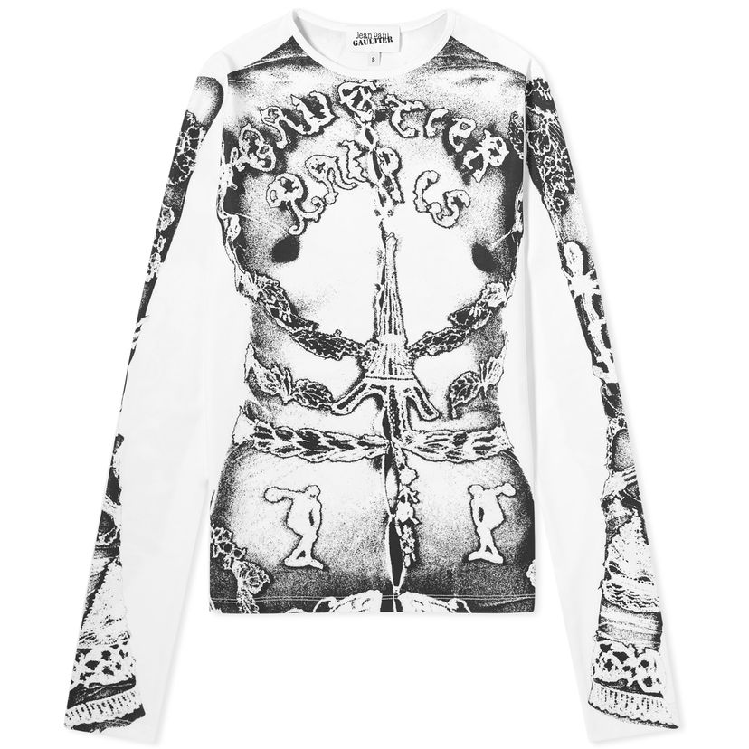 Majica kratkih rukava Jean Paul Gaultier Trompe L'Oeil Long Sleeve Top Višebojno | 24-25-U-TO182-J546-0100