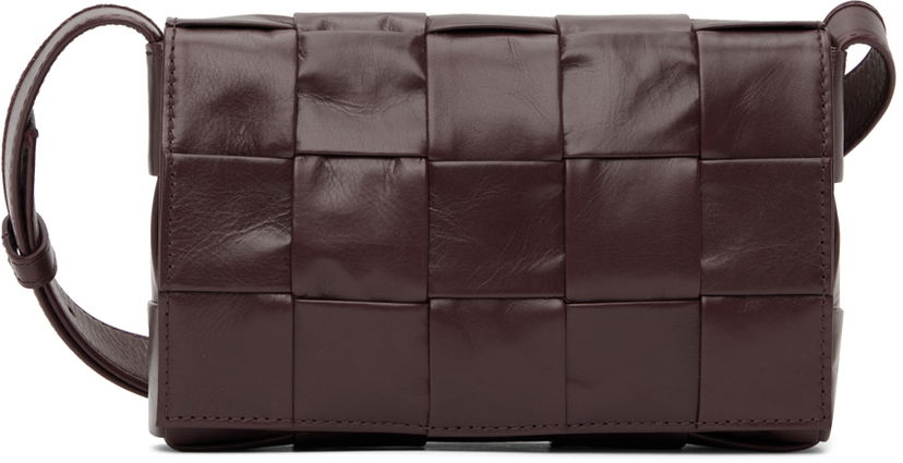 Torba za rame Bottega Veneta Bottega Veneta Small Cassette Bag Tamnocrvena | 717587-VCQ71