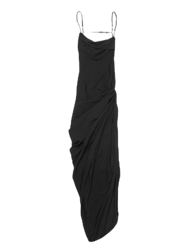Haljina Jacquemus La Robe Saudade Longue Dress Crna | 211DR001 1020 990