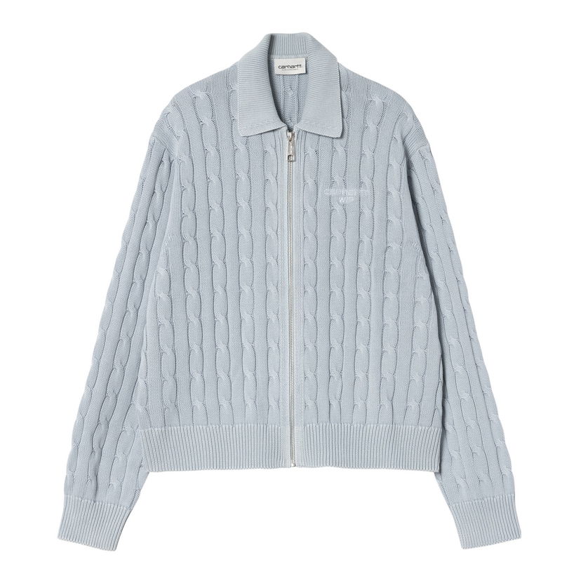 Džemper Carhartt WIP Women's Carter Cable Knit Sweater Jacket Plava | I035180_5