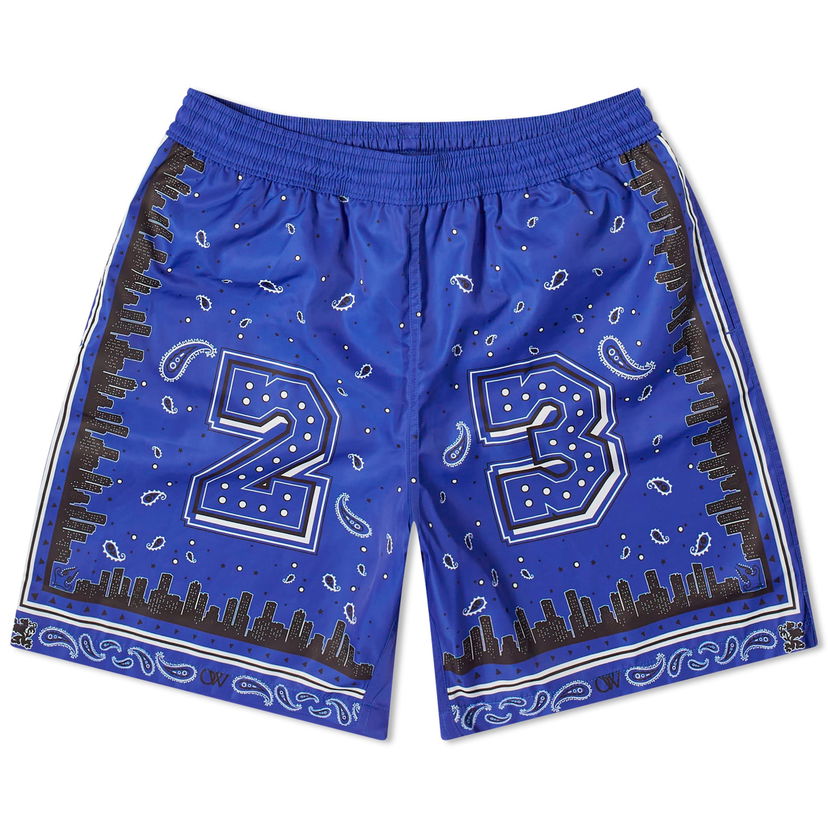 Kupaći kostimi Off-White Bandana Swim Shorts Plava | OMFD008S24FAB0024600