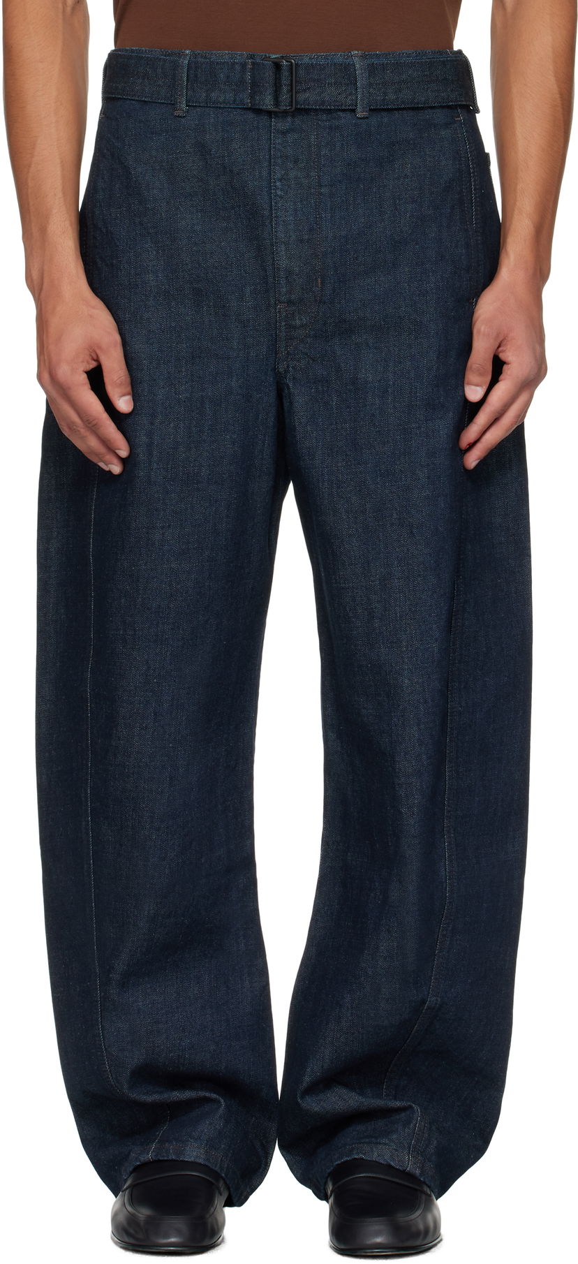 Jeans LEMAIRE Lemaire Twisted Belted Jeans Plava | PA326 LD1056
