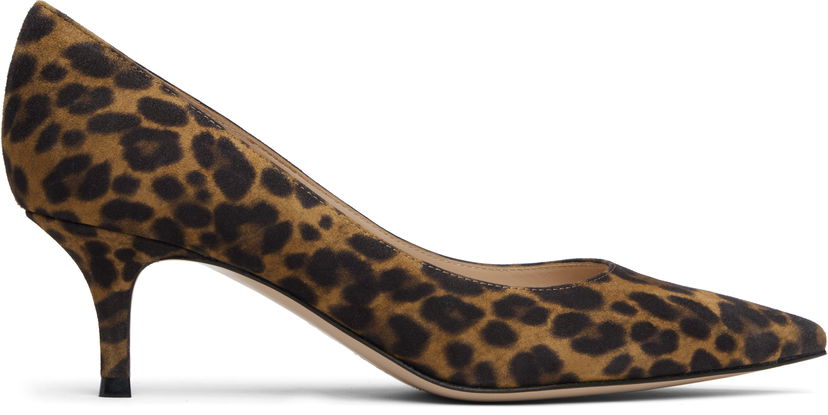 Tenisice i cipele Gianvito Rossi Leopard Print Suede Gianvito 55 Pumps Višebojno | G20336-55RIC-CMD