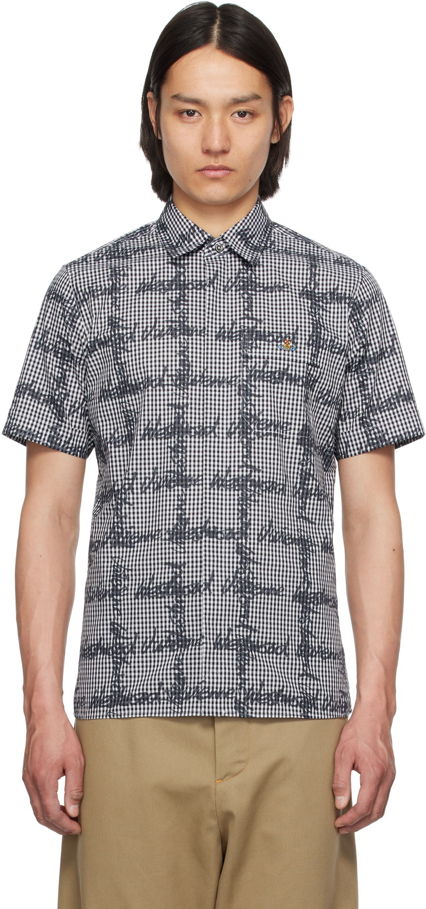 Košulja Vivienne Westwood Vivienne Westwood Classic Gingham Shirt Crna | 24010004-W011T-