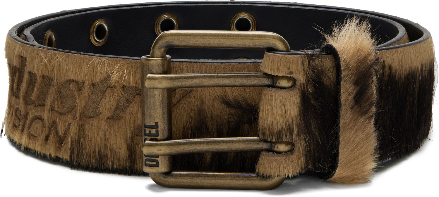 Pojasevi Diesel Hair-on-Hide Buckle Belt Višebojno | X10597 P7968, 0