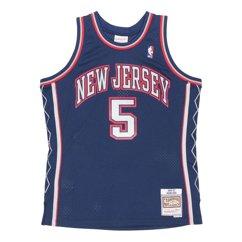 Dres Mitchell & Ness NBA New Jersey Nets 'Jason Kidd 5' Jersey Plava | SMJYAC19171-NJNNAVY06JKI