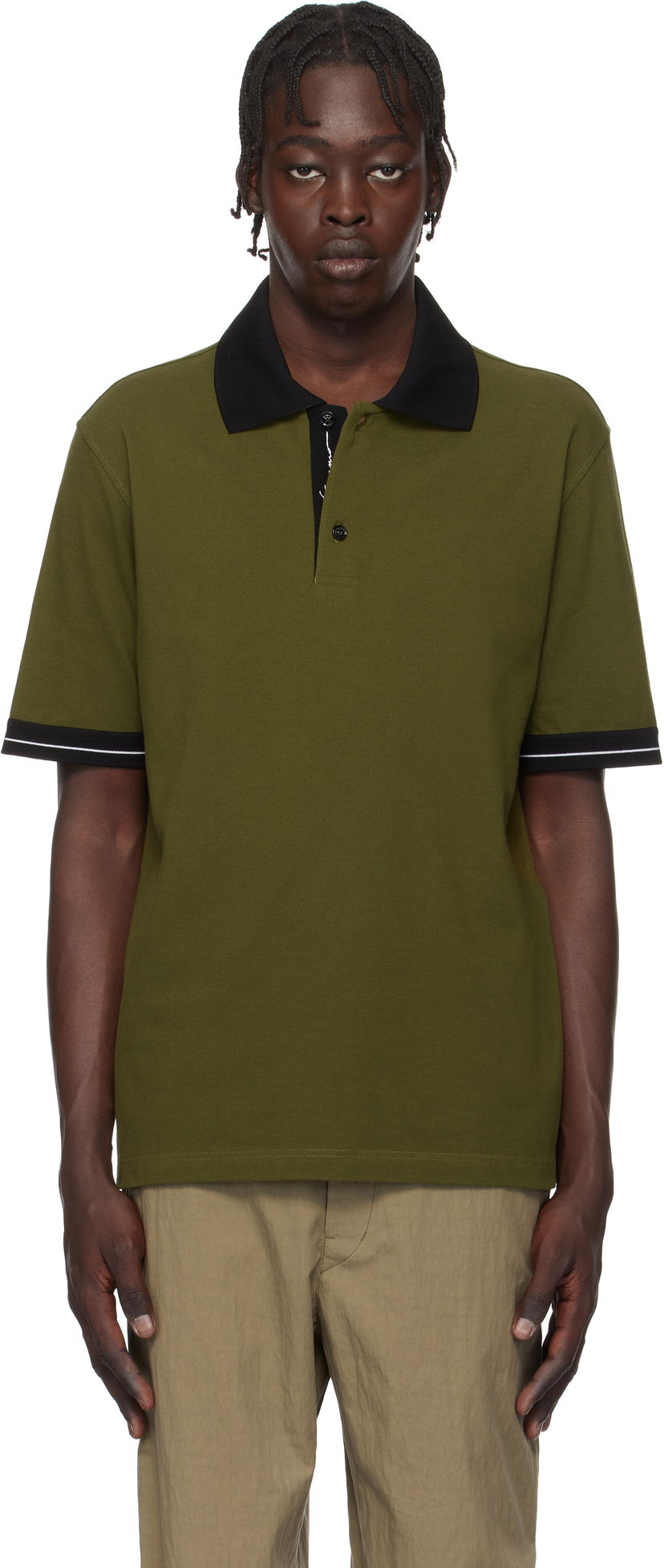 Polo majica FERRAGAMO Salvatore Ferragamo Color Block Polo Zelena | 781016