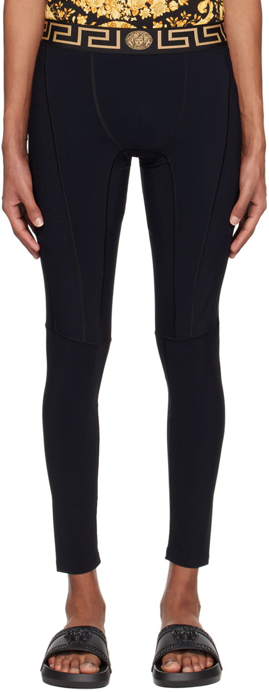 Tajice Versace Paneled Lounge Pants Crna | 1008167 1A02322