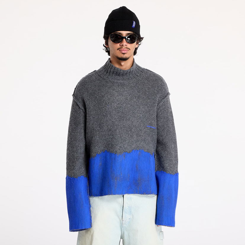 Džemper A-COLD-WALL* Saturate Knit High Neck Grey Slate Siva | ACWMK171 Grey