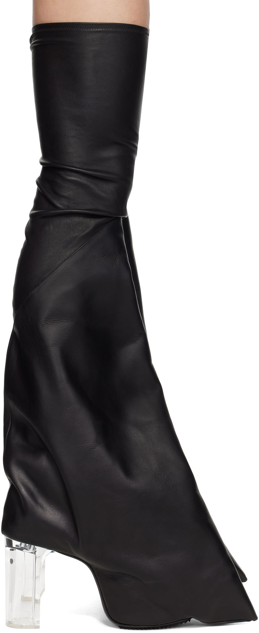 Čarape Rick Owens Rick Owens Hollywood Taco Kiss Tall Boots Crna | RR01E5843 LSLCH0