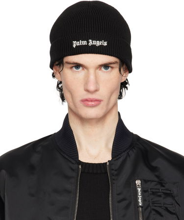 Kapica Palm Angels Classic Logo Beanie Crna | PMLC032C99FAB0011003, 0