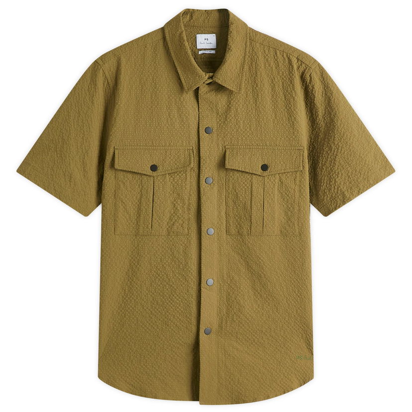 Košulja Paul Smith Paul Smith Men's Utility Shirt, Size Large Zelena | M2R-798Y-P22342-32