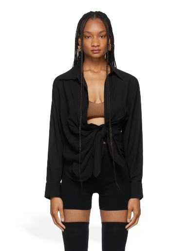 Jakna Jacquemus La Montagne 'La Chemise Bahia' Crna | 213SH002-1020