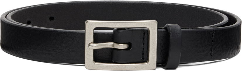 Pojasevi Neighborhood Neighborhood Narrow Leather Belt Crna | 251PKNH-AC01