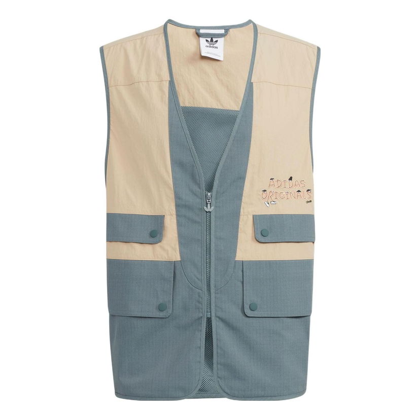 Prsluk adidas Originals CHARR Utility Vest Zelena | IA8477