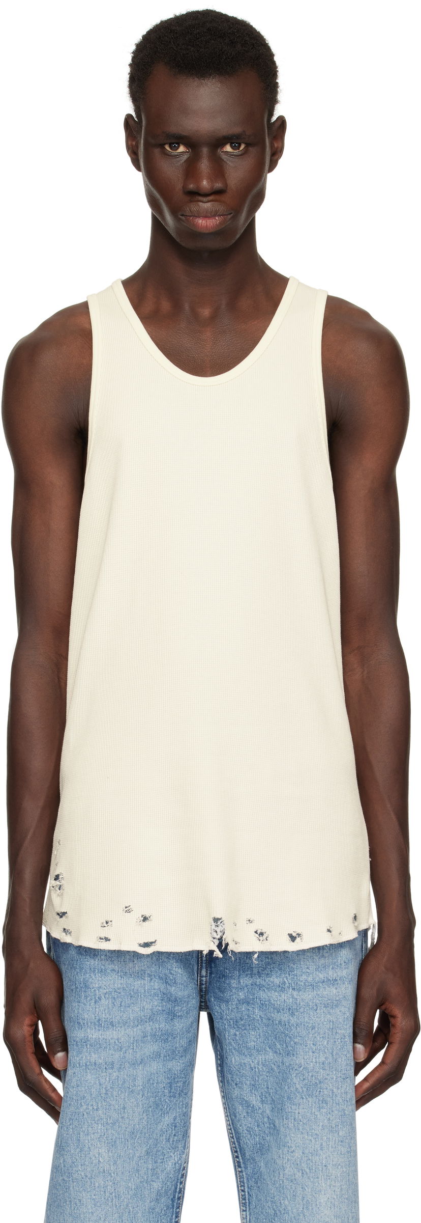 Majica bez rukava John Elliott John Elliott Folsom Thermal Tank Top Bijela | A066M66905A