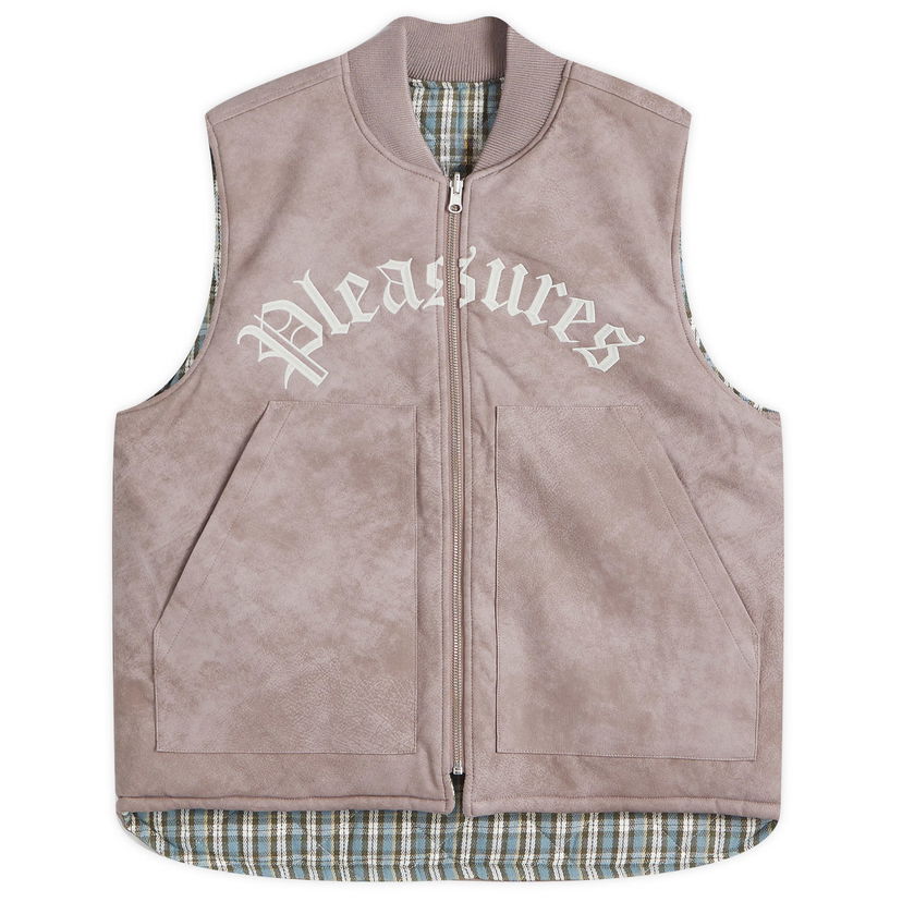 Prsluk Pleasures Reversible Suede Vest Bež | P24W018-MAUVE
