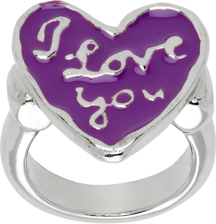 Prsten Chopova Lowena Chopova Lowena Lovers Heart Ring Ljubičasta | 6551