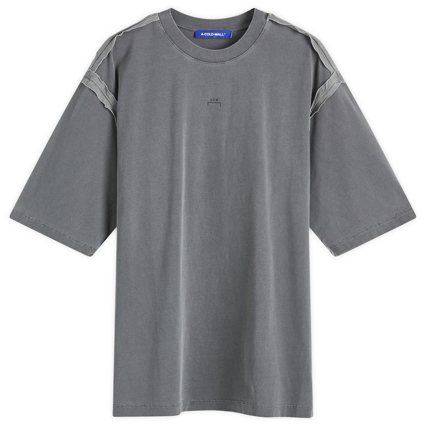 Majica kratkih rukava A-COLD-WALL* Facade Logo T-Shirt Siva | ACWMTS195-BLK