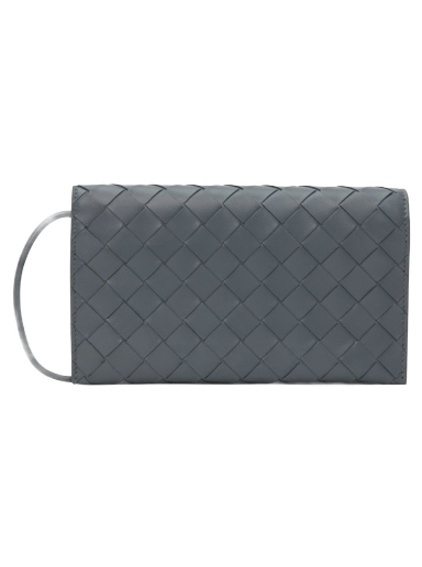 Torba za rame Bottega Veneta Wallet On Strap Bag Siva | 708586 VCPP3