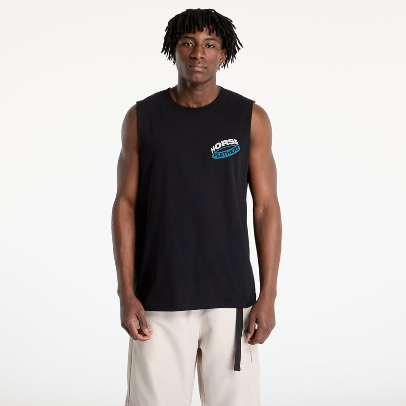 Majica bez rukava Horsefeathers Horsefeathers Orbit Tank Top Crna | SM1378A