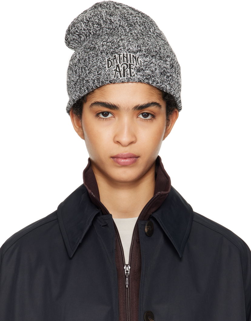 Kapica BAPE BAPE Gradient Knit Beanie Siva | 001HTK801307M