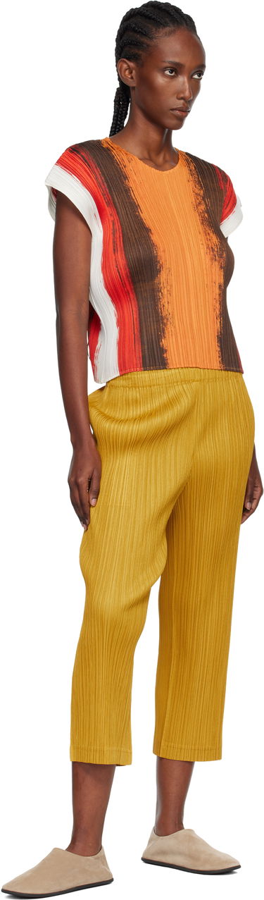 Majica kratkih rukava Pleats Please Issey Miyake PLEATS PLEASE ISSEY MIYAKE Pleated Short Sleeve Brushstroke Top Višebojno | PP58JK672, 3