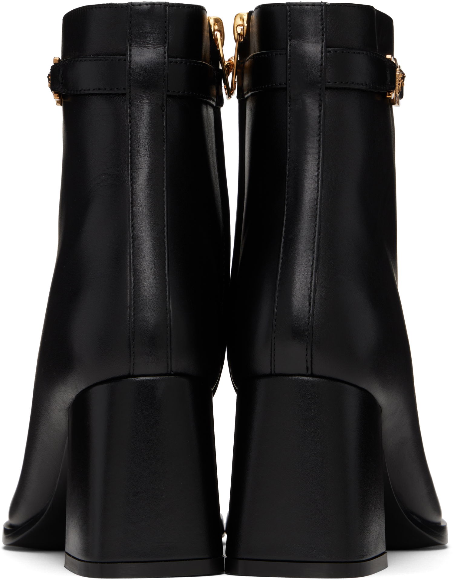 Tenisice i cipele Versace Leather Ankle Boots With Medusa Accent Crna | 1015914_DVT2P, 1
