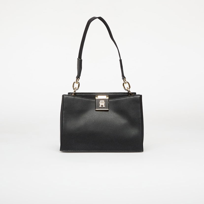 Ručna torbica Tommy Hilfiger Tommy Hilfiger Her Satchel Crna | AW0AW17722 BDS