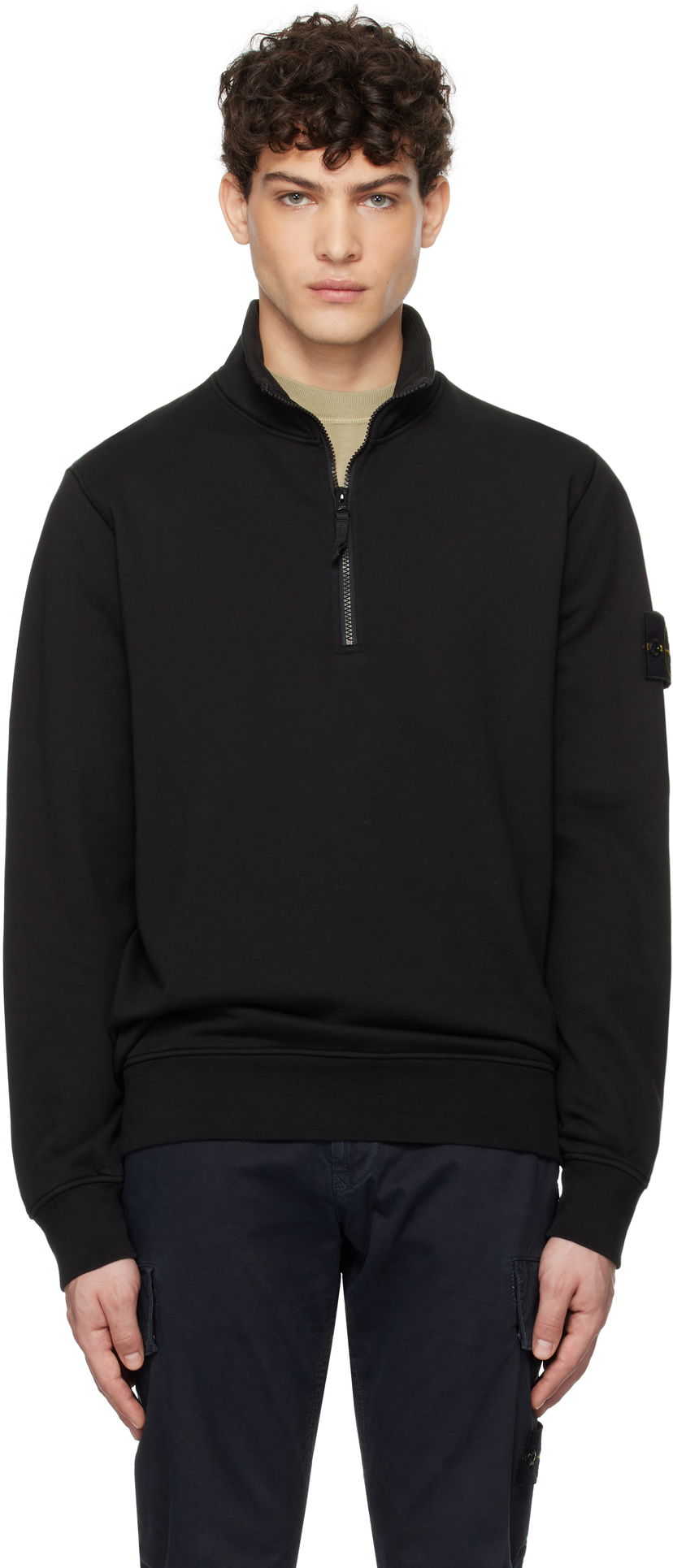 Dukserice Stone Island Fleece Sweatshirt Crna | K1S156100619S0051