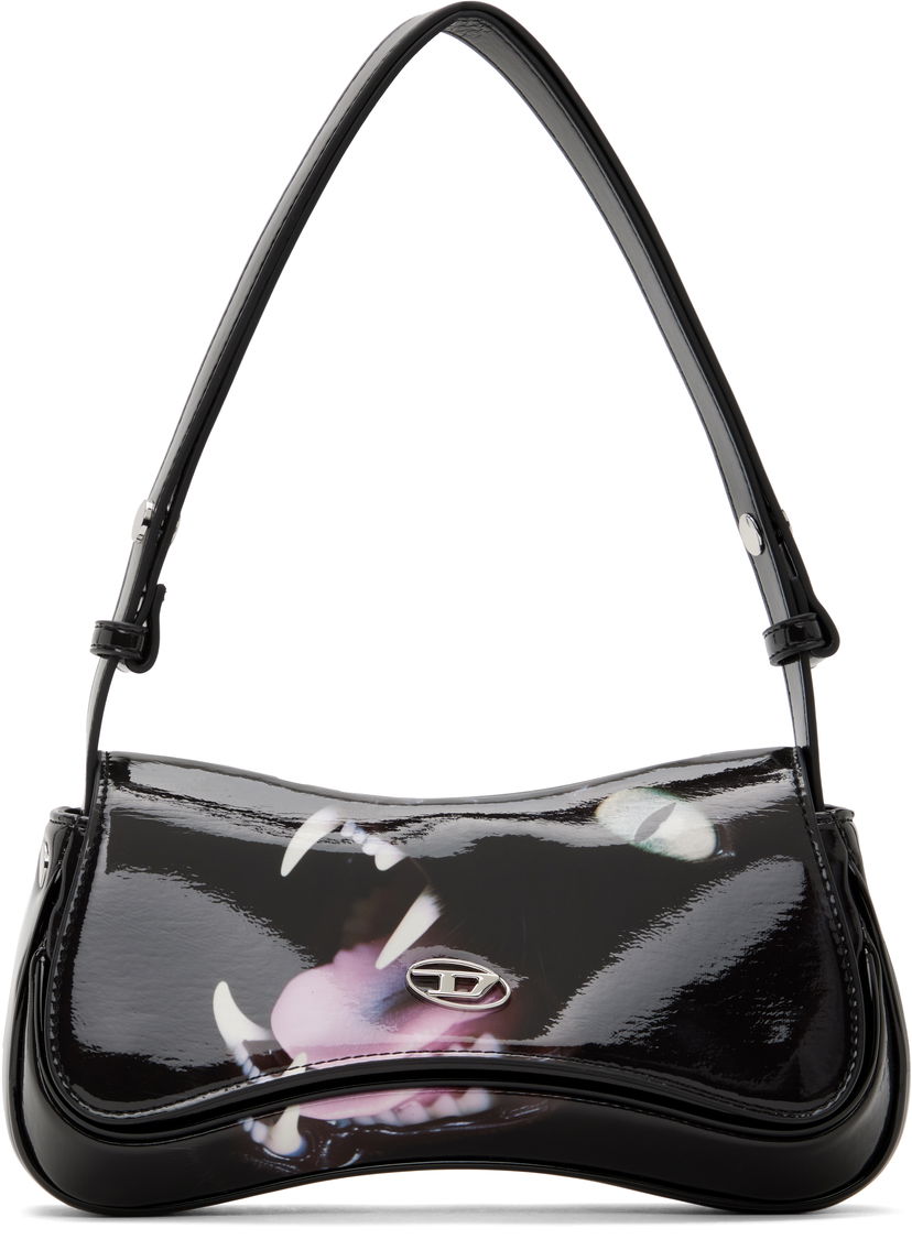 Ručna torbica Diesel Play Print Clutch Bag Crna | X10202 P6019