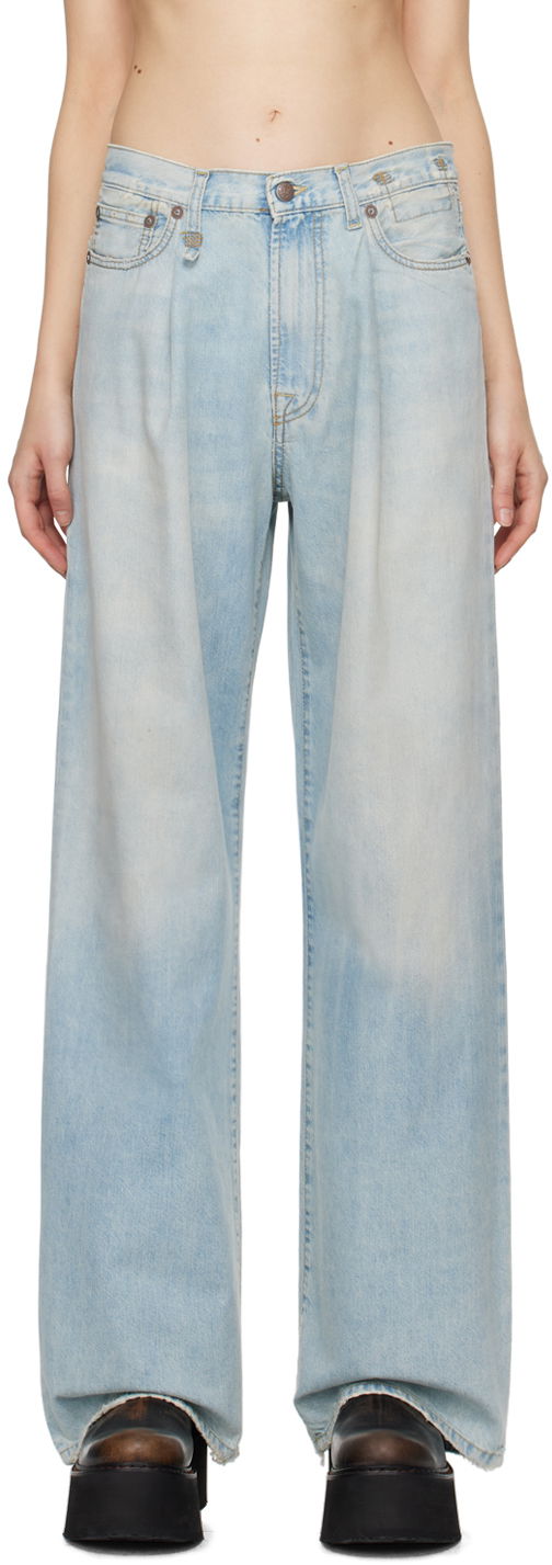 Jeans R13 R13 Damon Pleated Jeans Plava | R13W3147-897A