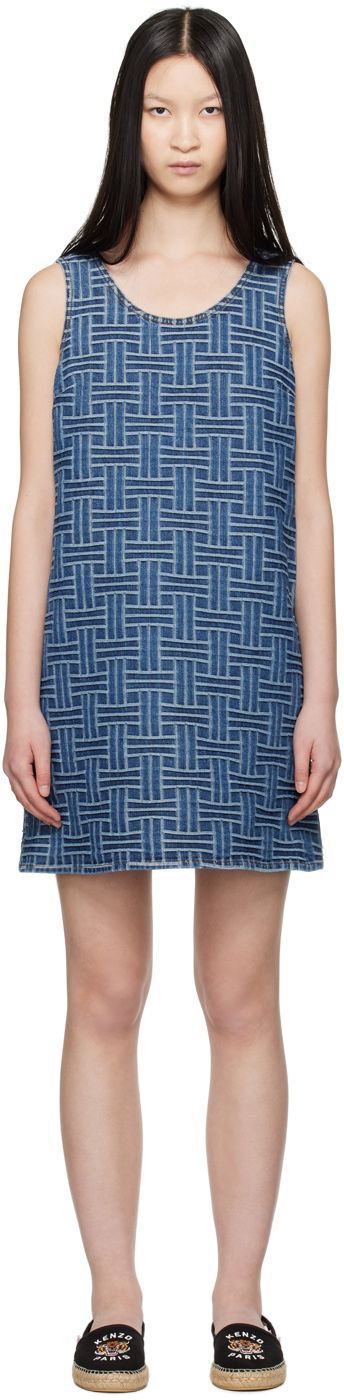 Haljina KENZO Blue Paris Three Hole Tirkiz | FE62DR2516J3