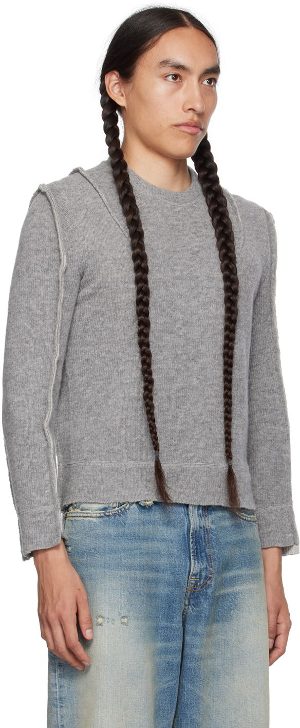 Džemper R13 R13 Flat Sleeve Sweater Siva | R13WY169-Y003A, 1