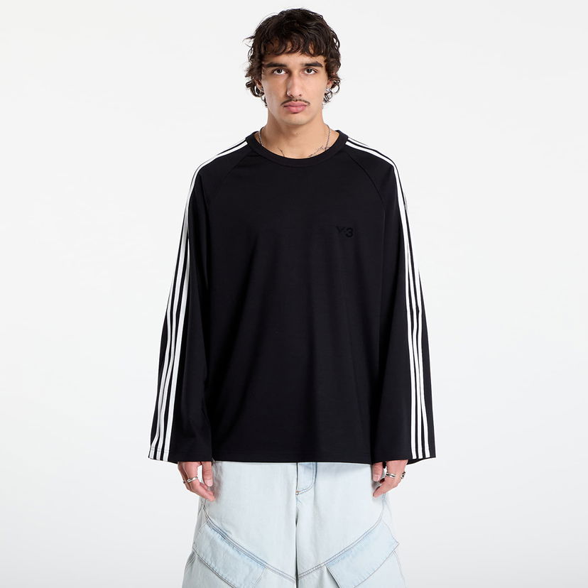 Majica kratkih rukava Y-3 Y-3 Wire Long Sleeve T-Shirt Crna | JW7351