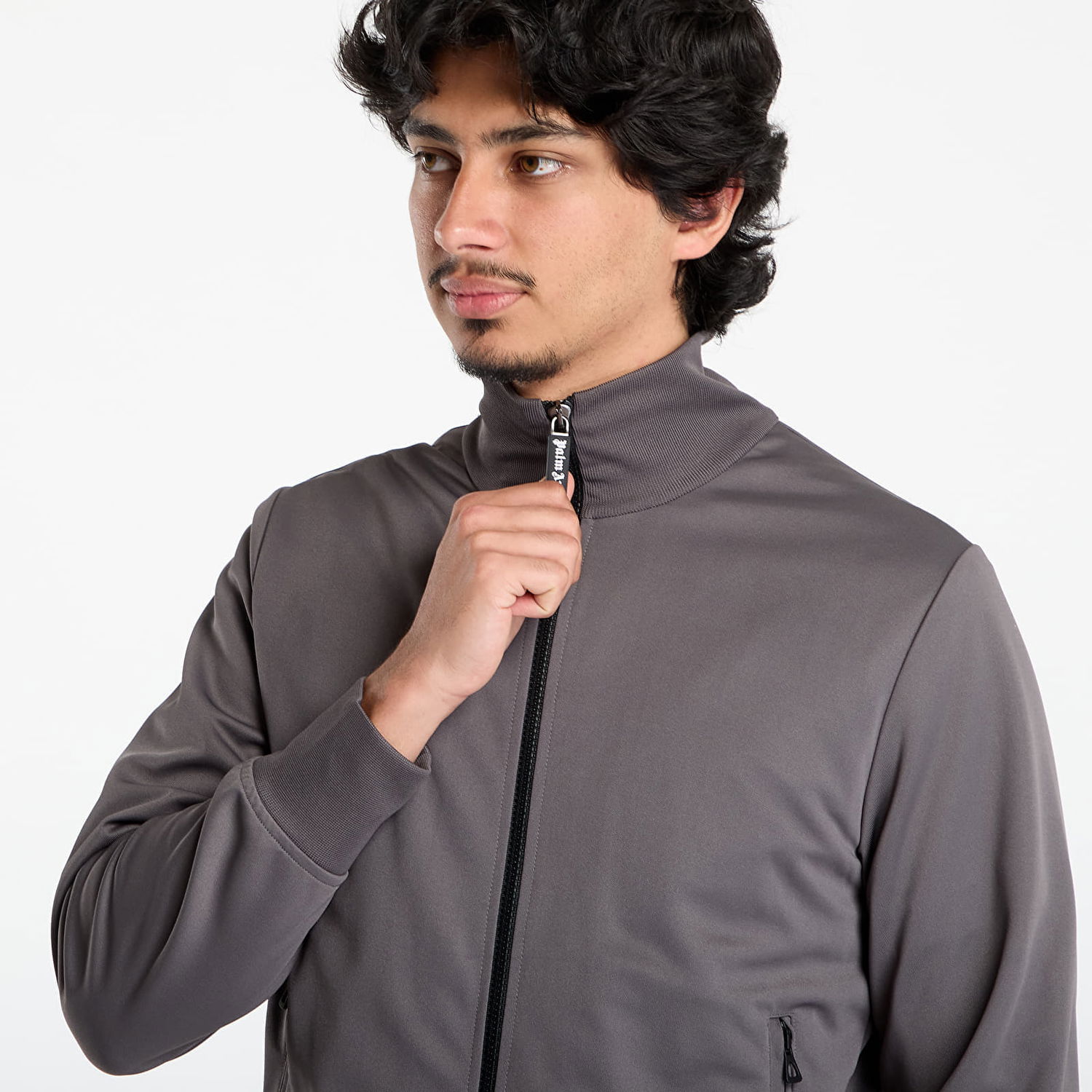 Jakna Palm Angels Palm Angels Back Curved Logo Track Jacket Siva | PMBD089F25FAB0020703, 1