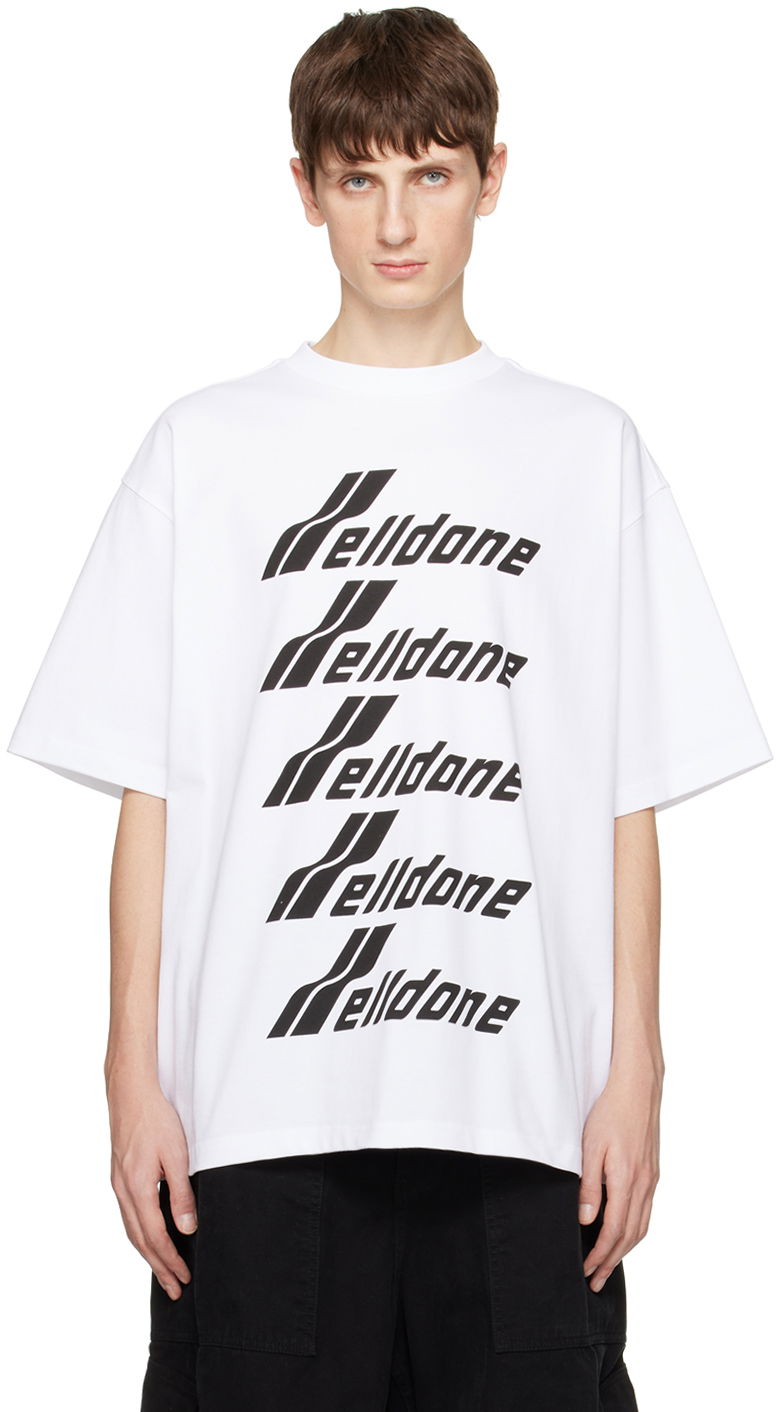 Majica kratkih rukava We11done Printed T-Shirt Bijela | WD-TP6-20-074-U-WH