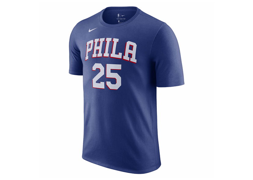 Dres Nike Philadelphia 76ers Ben Simmons Name & Number T-Shirt Plava | CV8546-498