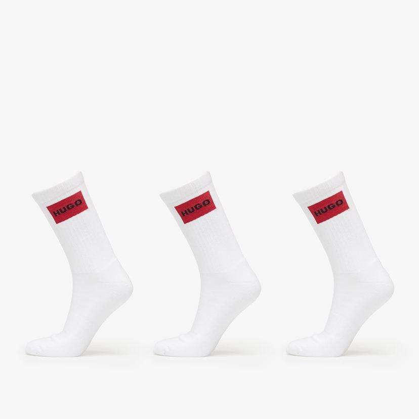 Donje rublje i čarape BOSS Hugo Men-H-3-Pack Qs Rib Label Cc White Bijela | 50531515-100