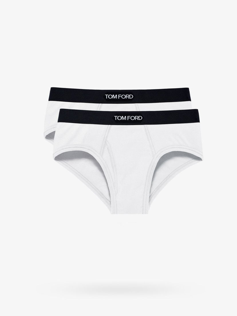 Bokserice Tom Ford TOM FORD Men's Underwear Briefs 2-Pack Bijela | T4XC11040100