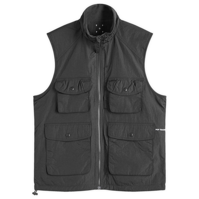 Prsluk Pop Trading Company Reversible Safari Vest, Size Large Crna | POPSS25-03-003