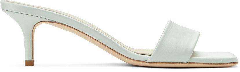Dodaci Aeyde Aeyde Ilvy Satin Mules Zelena | A11-HS-GAIS55TB155-SS25-1017-013